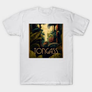 Tongass National Forest Vintage Travel Art Poster T-Shirt